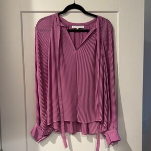 Endless Rose Mauve Pleated Blouse